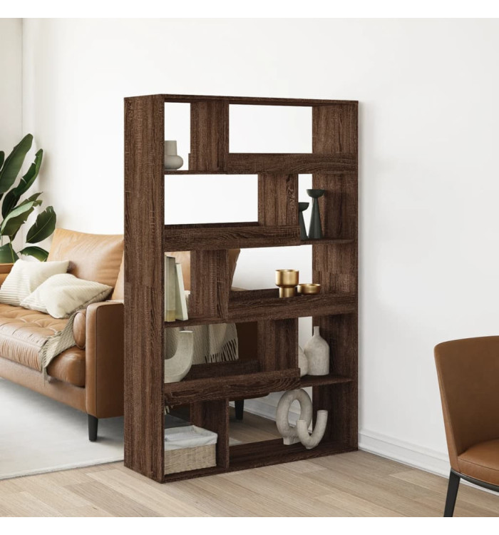 Bibliothèque chêne marron 100x33x156,5 cm bois d'ingénierie | Mobilier & Déco