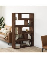 Bibliothèque chêne marron 100x33x156,5 cm bois d'ingénierie | Mobilier & Déco
