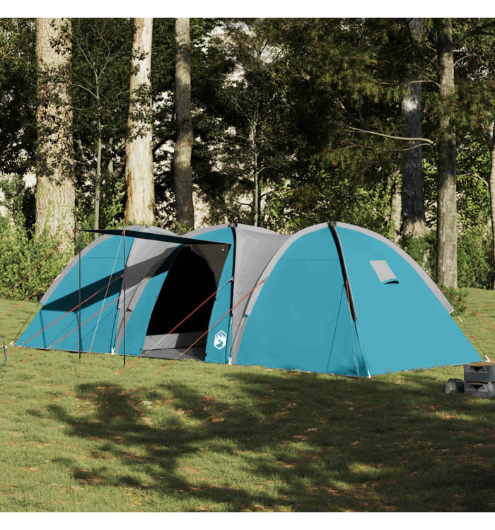 Tente familiale à dôme 8 personnes bleu imperméable | Mobilier & Déco