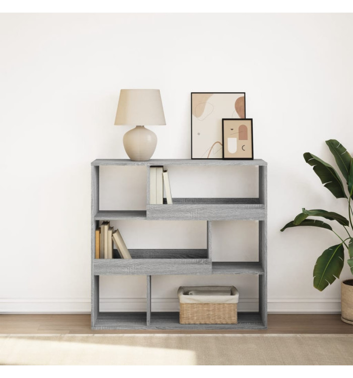 Bibliothèque/Séparateur de pièce sonoma gris 100x33x94,5 cm | Mobilier & Déco