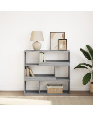 Bibliothèque/Séparateur de pièce sonoma gris 100x33x94,5 cm | Mobilier & Déco
