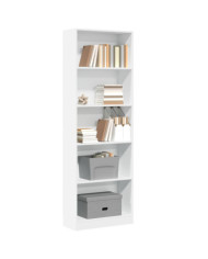 Bibliothèque blanc 60x24x176 cm bois d'ingénierie | Mobilier & Déco