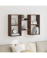 Étagère murale chêne marron 96x18x60 cm bois d'ingénierie | Mobilier & Déco