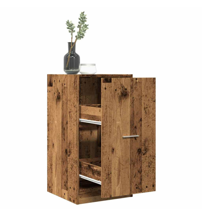 Armoire d'apothicaire vieux bois 40x41x77,5cm bois d'ingénierie | Mobilier & Déco