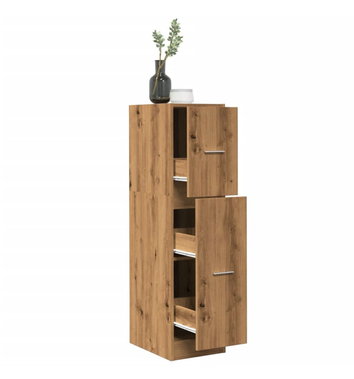 Armoire d'apothicaire chêne artisanal bois d'ingénierie | Mobilier & Déco