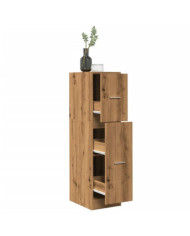 Armoire d'apothicaire chêne artisanal bois d'ingénierie | Mobilier & Déco
