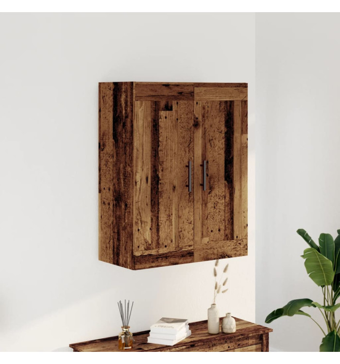 Armoire murale vieux bois 69,5x34x90 cm bois d'ingénierie | Mobilier & Déco