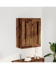 Armoire murale vieux bois 69,5x34x90 cm bois d'ingénierie | Mobilier & Déco