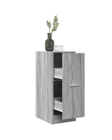Armoire apothicaire sonoma gris 30x41x77,5 cm bois d'ingénierie | Mobilier & Déco