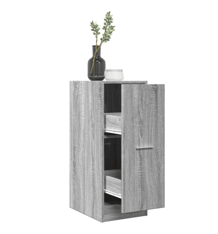 Armoire apothicaire sonoma gris 30x41x77,5 cm bois d'ingénierie | Mobilier & Déco