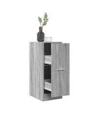 Armoire apothicaire sonoma gris 30x41x77,5 cm bois d'ingénierie | Mobilier & Déco