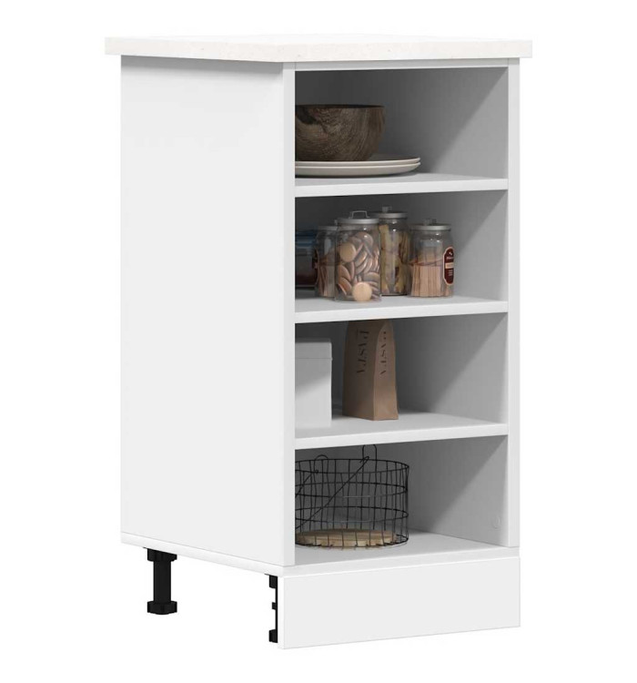 Armoire de plancher "Riga" blanc 40x44,5x81,5 cm | Mobilier & Déco