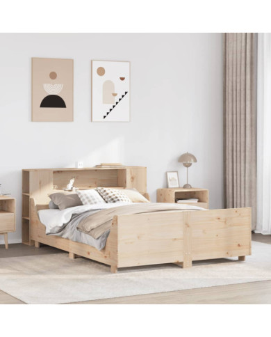 Cadre de lit sans matelas 120x190 cm bois de pin massif | Mobilier & Déco