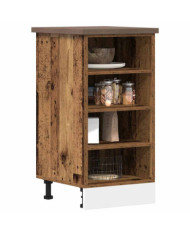 Armoire de plancher "Riga" vieux bois 40x44,5x81,5cm | Mobilier & Déco