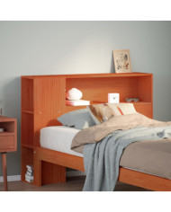 Tête de lit avec rangement cire marron 90 cm bois massif de pin | Mobilier & Déco