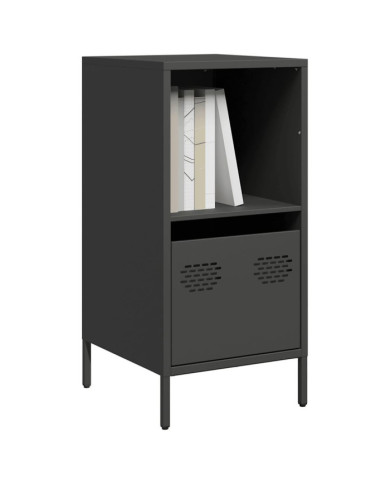 Buffet noir 35x39x73,5 cm acier laminé à froid | Mobilier & Déco