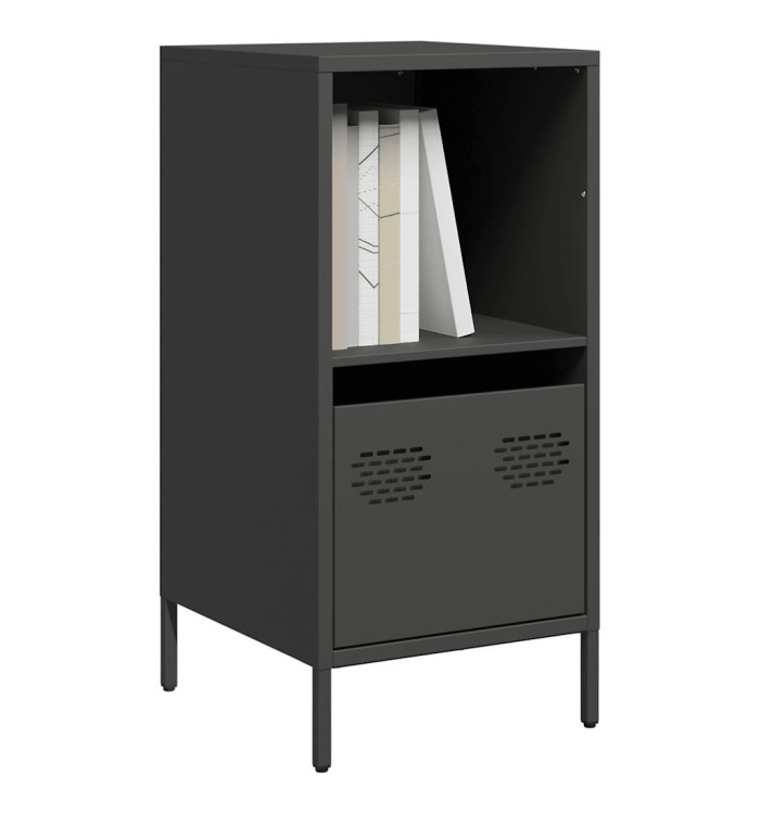 Buffet noir 35x39x73,5 cm acier laminé à froid | Mobilier & Déco