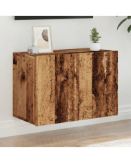 Meuble TV mural vieux bois 60x30x41 cm | Mobilier & Déco