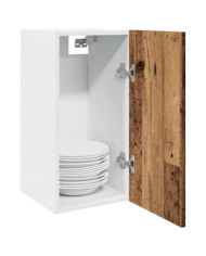 Armoire suspendue "Lyon" vieux bois 30x31x60 cm | Mobilier & Déco