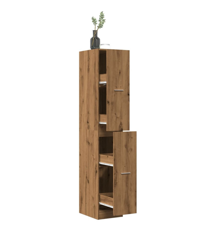 Armoire d'apothicaire chêne artisanal bois d'ingénierie | Mobilier & Déco