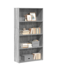 Bibliothèque sonoma gris 80x30x152 cm bois d'ingénierie | Mobilier & Déco