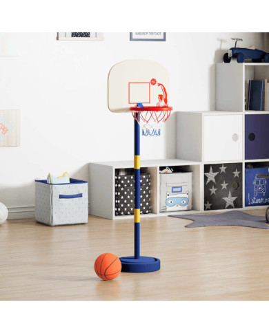 Support de jeu de basket-ball avec ballon et pompe 90/121 cm | Mobilier & Déco