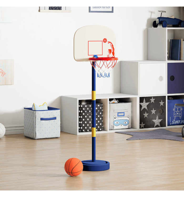 Support de jeu de basket-ball avec ballon et pompe 90/121 cm | Mobilier & Déco