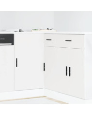 Meuble bas du lavabo "Lyon" blanc bois d'ingénierie | Mobilier & Déco