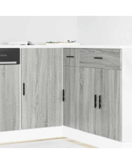 Meuble bas du lavabo "Lyon" sonoma gris bois d'ingénierie | Mobilier & Déco