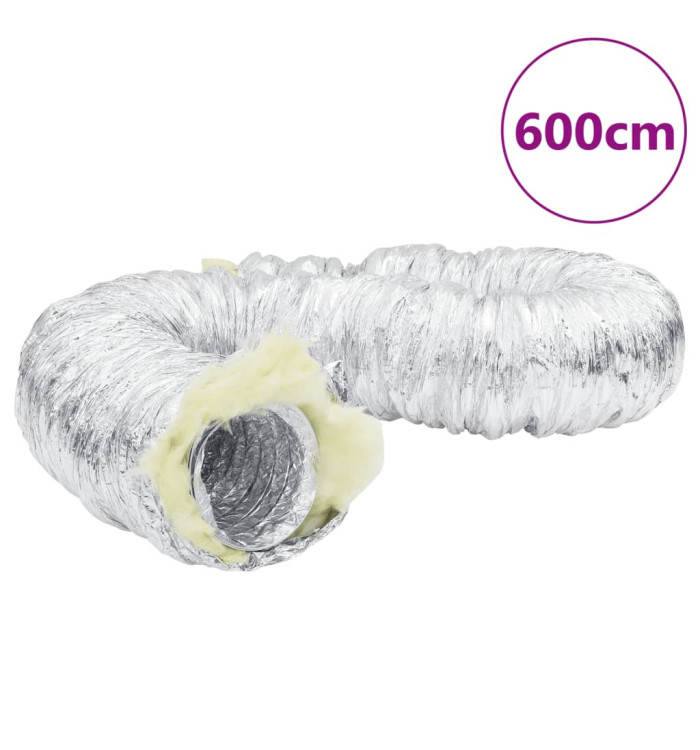 Conduit de ventilation isolé aluminium 6 m Ø10 cm | Mobilier & Déco