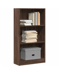 Bibliothèque chêne marron 60x24x109 cm bois d'ingénierie | Mobilier & Déco