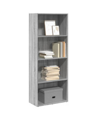 Bibliothèque sonoma gris 60x30x152 cm bois d'ingénierie | Mobilier & Déco