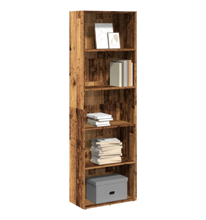 Bibliothèque vieux bois 60x30x189 cm bois d'ingénierie | Mobilier & Déco