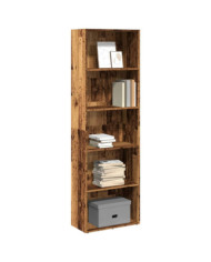 Bibliothèque vieux bois 60x30x189 cm bois d'ingénierie | Mobilier & Déco