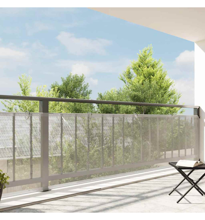 Bâche transparente avec œillets 1x8 m polyéthylène | Mobilier & Déco