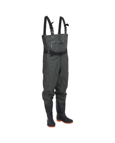 Cuissardes avec bottes et ceinture vert foncé taille 46 | Mobilier & Déco