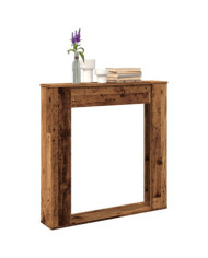 Cadre de cheminée vieux bois 100x20x100 cm bois d'ingénierie | Mobilier & Déco