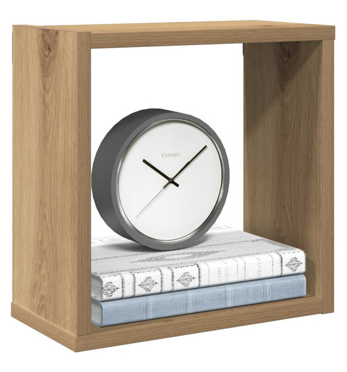Étagères cube murales 6 pcs chêne artisanal bois d'ingénierie | Mobilier & Déco