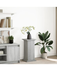 Piédestal avec rangement sonoma gris bois d'ingénierie | Mobilier & Déco