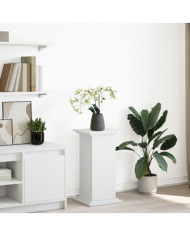 Piédestal avec rangement blanc 31x30x60 cm bois d'ingénierie | Mobilier & Déco