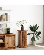 Piédestal avec rangement vieux bois bois d'ingénierie | Mobilier & Déco