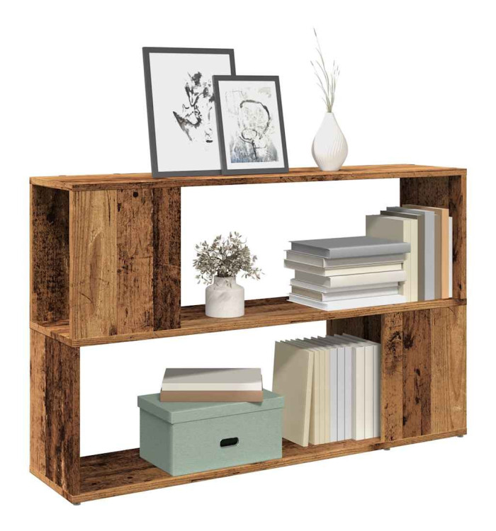 Bibliothèque vieux bois 100x24x63 cm bois d'ingénierie | Mobilier & Déco