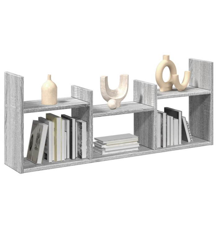 Armoire murale 100x18x40 cm sonoma gris bois d'ingénierie | Mobilier & Déco