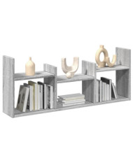 Armoire murale 100x18x40 cm sonoma gris bois d'ingénierie | Mobilier & Déco