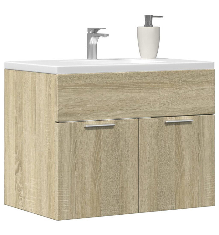 Armoire d'évier Chêne sonoma 60x38,5x46 cm Aggloméré | Mobilier & Déco