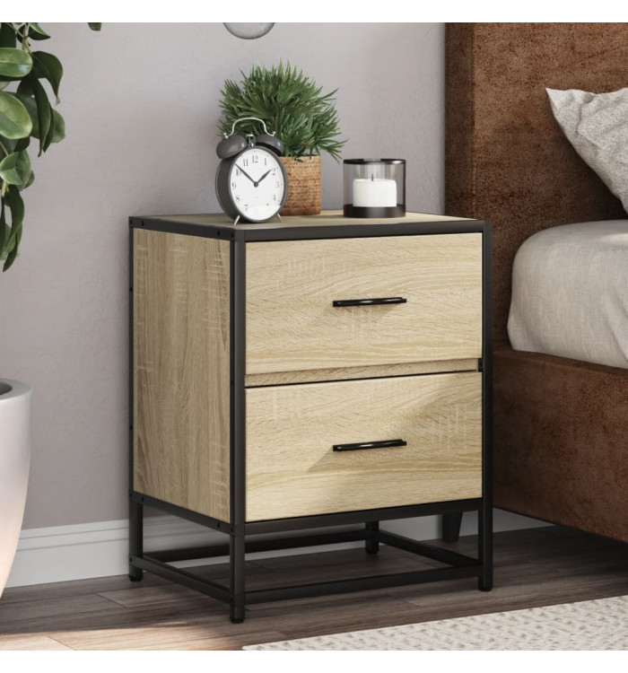 Tables de chevet 2 pcs chêne sonoma 40x31x50 cm bois ingénierie | Mobilier & Déco