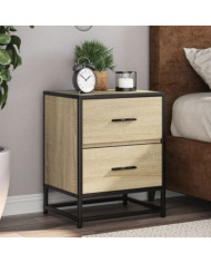 Tables de chevet 2 pcs chêne sonoma 40x31x50 cm bois ingénierie | Mobilier & Déco