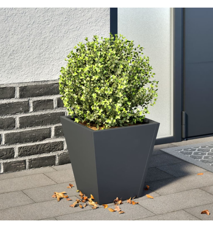 Jardinière anthracite 30x30x30 cm acier | Mobilier & Déco
