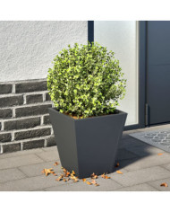 Jardinière anthracite 30x30x30 cm acier | Mobilier & Déco