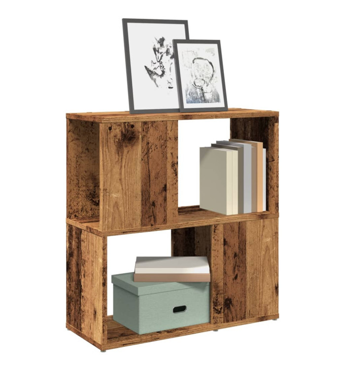 Bibliothèque vieux bois 60x24x63 cm bois d'ingénierie | Mobilier & Déco
